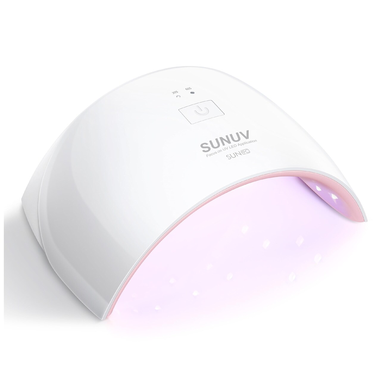 UV LED Nail Lamp, Nail Dryer for Gel Polish UV Light for Nails with Sensor 2 Timers SUN9C Pink Gift for Women Girls